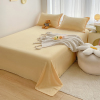 卡洛儿杜香A类牛奶绒珊瑚绒床单单件加厚法兰绒单床笠冬季加绒保暖单人被单