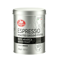 意大利进口圣贵兰中度烘焙纯黑苦咖啡粉250g*2罐装阿拉比卡意式浓缩咖啡