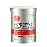 意大利进口圣贵兰深度烘焙纯黑苦咖啡粉250g*2罐装阿拉比卡意式浓缩咖啡