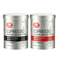 意大利进口圣贵兰中度/深度烘焙纯黑苦咖啡粉250g罐装阿拉比卡意式浓缩咖啡