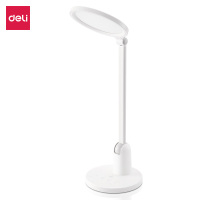 得力 LF111 LED护眼台灯 白色 1台装/盒 专业级阅读减蓝光触控台灯