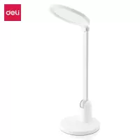 得力 LF111 LED护眼台灯 白色 1台装/盒 专业级阅读减蓝光触控台灯