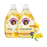 大公鸡头意大利进口柔顺剂去静电持久留香云感柔软1L*2橙花水仙香型