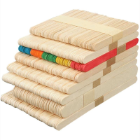 国光 雪糕棒木棍彩色冰棒棍diy手工制作木条棍儿童房子建筑模型材料