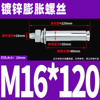镀锌膨胀螺丝 M16*120(30个)