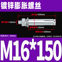 镀锌膨胀螺丝 M16*150(30个)