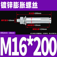 镀锌膨胀螺丝 M16*200(10个)