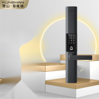 琨山智能锁D6密码锁防盗门锁指纹锁 深空灰(LX)