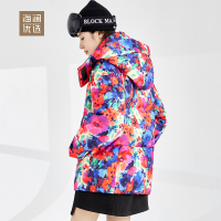 时尚扎染加厚休闲羽绒服