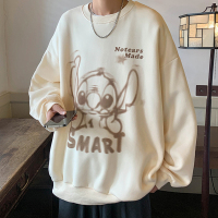 圆领卫衣男士春秋季美式长袖T恤打底衫ins潮牌宽松重磅上衣情侣装