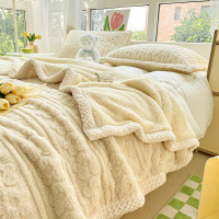 卡洛儿杜香牛奶绒毛毯加厚冬季午睡办公室珊瑚绒毯子沙发毯披肩小毯子床上用