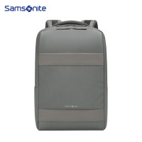 新秀丽双肩包男士商务背包旅行苹果联想笔记本电脑包15.6英寸灰色 TX5*08001