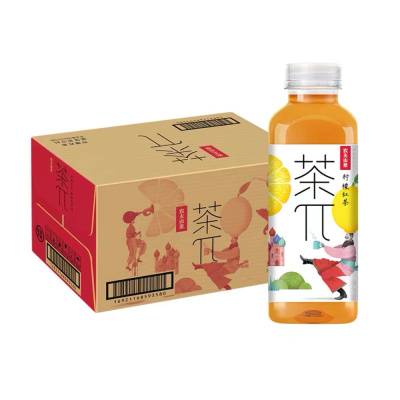 农夫山泉茶π(茶派)柠檬红茶500ml*15瓶整箱装风味茶饮料