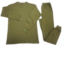 绒升鑫纺 全棉秋衣裤 米黄