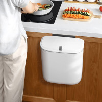 家杰优品可悬挂带盖厨房卫生间厕所家用壁挂式垃圾桶JJ-GB131