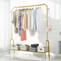 卧室衣帽架落地轻奢可移动衣架子带轮简易网红客厅衣服家用挂衣架
