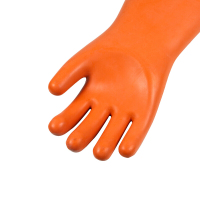 得力 乳胶手套 型号:607 L号 黄色 一双装 新品