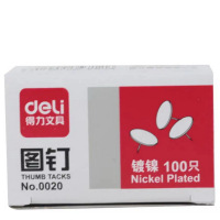得力(deli)0020 图钉(100粒/盒)*100盒