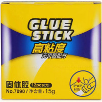 得力(deli)7090 15g高粘度PVP固体胶水/胶棒 无甲醛配方 12支装*10