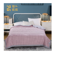 顶瓜瓜全棉夏被淑女格-粉DGGXB007