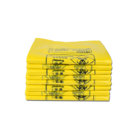 利得加厚医疗平口垃圾袋(黄色/双面4丝/100个/包)700*800mm