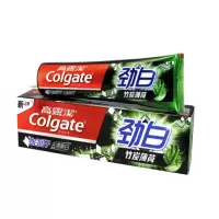 高露洁(Colgate)牙膏薄荷味清新口气呵护牙齿家庭专用 劲白竹炭薄荷120g