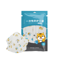 DXBG牙虎表情包口罩 2022虎年一次性口罩三层成人款 10只/袋 RX1910YH(5袋起拍)