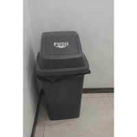 勇夺 垃圾分类垃圾桶 户外带盖商用家用办公商场 垃圾桶60L