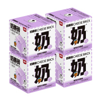 界界乐(Jelley Brown)奶酪砖高钙冻干奶酪块儿童零食黑加仑味 18g*4盒