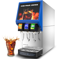 东贝(Donper)可乐机商用 全自动三阀糖浆百事可乐现调机加气自助碳酸饮料机 [升级款]气动泵三头三阀KLJ330S