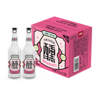 界界乐Jelley Brown奶醺0酒精饮料乳酸菌风味饮品白桃贝利尼味275ml*12瓶