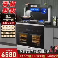[25档变频]欢呼好太太集成灶蒸烤一体家用蒸箱烤箱 大吸力抽油烟机燃气灶灶具套餐805#BE[左烤右蒸款] 天然气