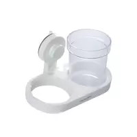 茶花 卡乐免打孔吸壁吹风机架 255006(节假日不发货)