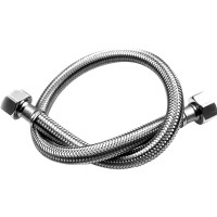 ALAN 编织软管80cm 4分防爆金属水管 加厚不锈钢编织马桶进水软管波纹管冷热上水软管家用