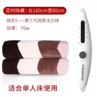 彩阳电热毯单控除螨160*80单人床电热毯保暖贴单控法兰绒颜色随机