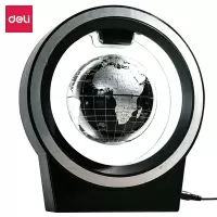 得力(deli)2224地球仪6寸创意磁悬浮地球仪 生日礼物送礼礼品摆件儿童黑色