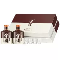 沱牌舍得 品味舍得52度600mL*2(礼盒装) 浓香型白酒 含4个酒杯