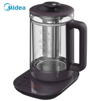 美的(Midea)养生壶煮茶器热水壶烧水壶煮茶壶花茶壶电茶壶迷你带煮蛋器 玻璃电水壶智能 MK-GE1553