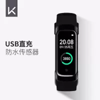 Keep 运动智能手环B2 智能运动监测防水 USB即插即充心率监测 速度黑 1台