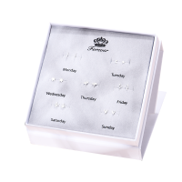 缔晶 S99 9 银 星星 耳饰 套装 T121