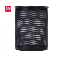 得力(deli) 909 金属网纹圆形笔筒10个