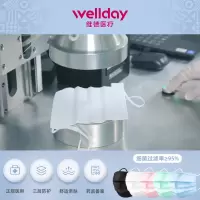 维德医用外科口罩三层成人一次性灭菌级无菌口罩批发厂家10个/袋 白色 400袋/箱 一箱