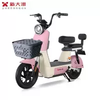 派乐/PALLA 贝塔 新国标48V18Ah铅酸电池电动车代步助力电动自行车 水雾桃粉(不带菜篮+靠背)