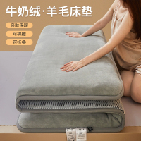 南极人(NanJiren)家纺 牛奶绒羊毛床垫加厚软垫家用垫褥垫被学生宿舍单人榻榻米海绵垫子