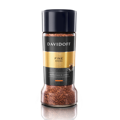 [24.08起到期]Davidoff大卫杜夫冻干速溶咖啡粉柔和型100g*1瓶黑咖啡