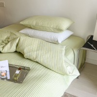 秋冬磨毛夹棉床笠四件套田园印花单人双人床单加厚防滑床品