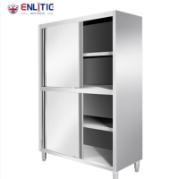 海邦 不锈钢门 商用食堂酒店厨房收纳柜 (实地测量尺寸定做以现场安装为准)