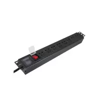 图腾(TOTEN)8位16A PDU 机柜电源分配器 多用插孔pdu电源 机柜专用插座 网络机柜PDU 带开关3米线