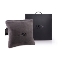 BOSS HUGO BOSS HBMT-008 多功能 家居 靠垫 毯(灰色)