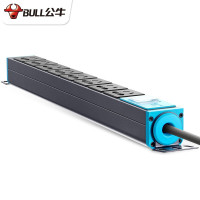公牛(BULL) E-108DT 防雷机柜PDU电源接线板 8位总控含1位16A 全长1.8米 (单位:个)
